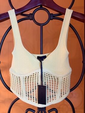 H:OURS Seraphina Mesh Corset Top